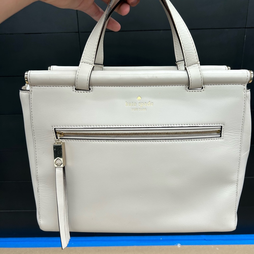 Kate Spade White Satchel Bag